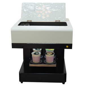 OEM 4 cups cappuccino coffee printing machine let's coffee printer edible cake printer