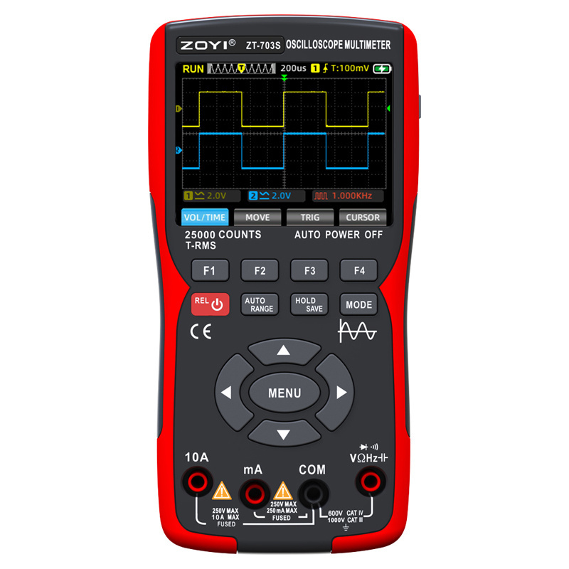 ZOYI ZT-703S 3in1 dual channel Oscilloscope+ signal generator + multimeter 50MHz Bandwidth