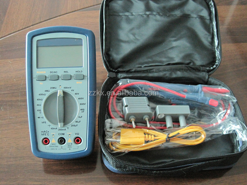 Rechargeable Self-Restoring LCD Digital Multimeter With Frequency/Capacitance/Temperature/Galvanometer Function VC101A