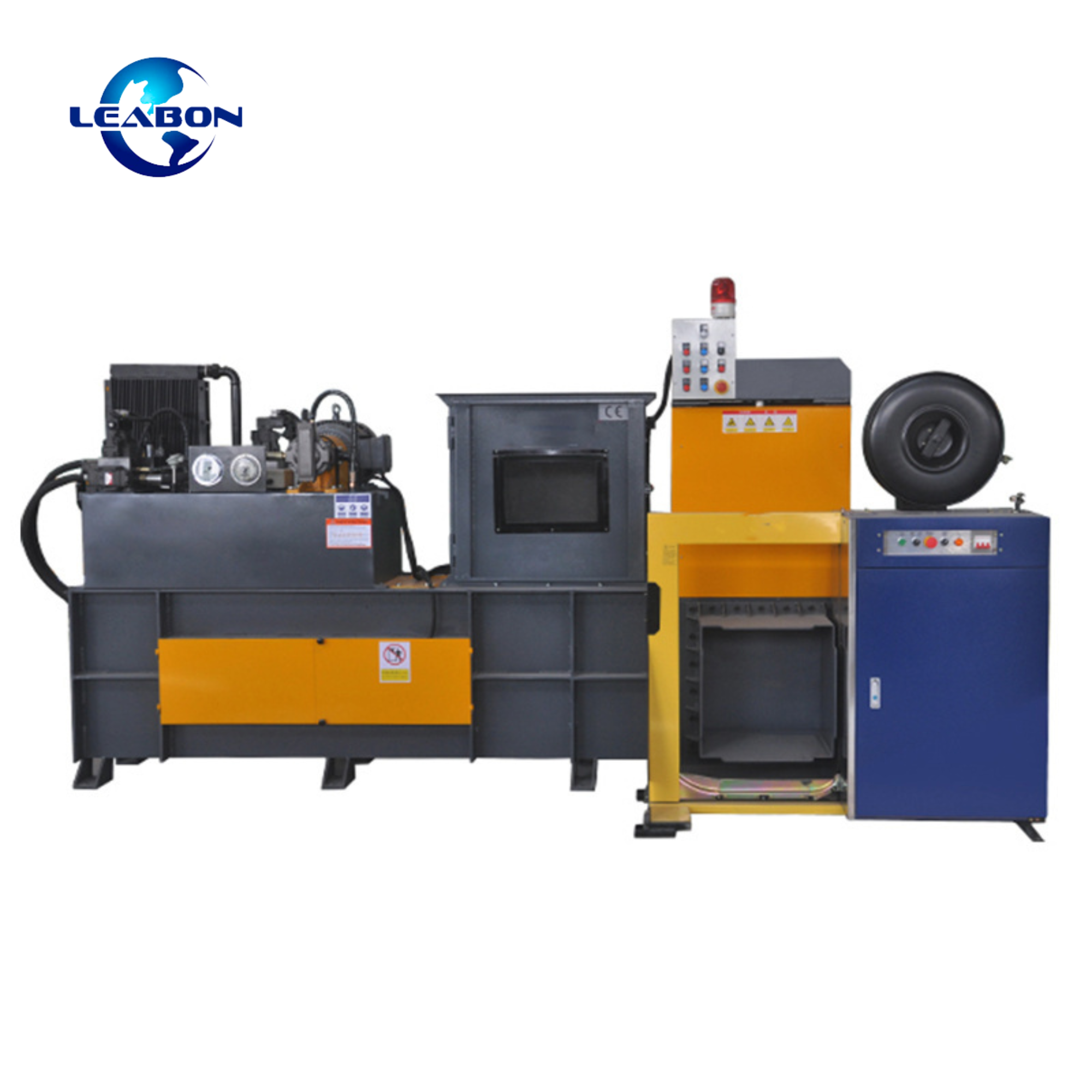 High-strength Bale Out Iron Scrap Compress Baling Machine Semi-automatic Baler Waste Fabric Compactor