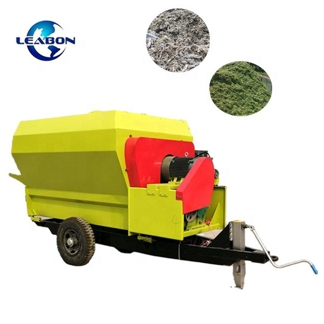 Factory Dairy Farm Cattle  Vertical TMR Animal Feed Mixer Wagon / Grinder And Mixer For Animal Feed Price for sale