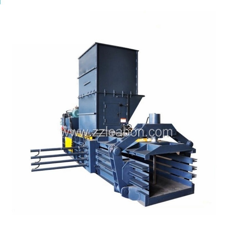 High-strength Bale Out Iron Scrap Compress Baling Machine Semi-automatic Baler Waste Fabric Compactor