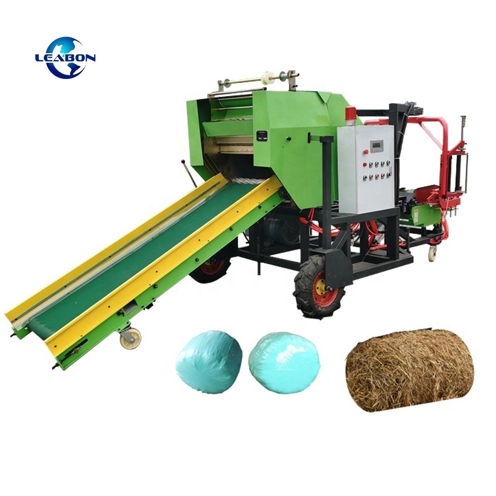 Hot Sale Mini Automatic TMR Feed Baler Silage Round Hay Baler and Wrapper for Sale