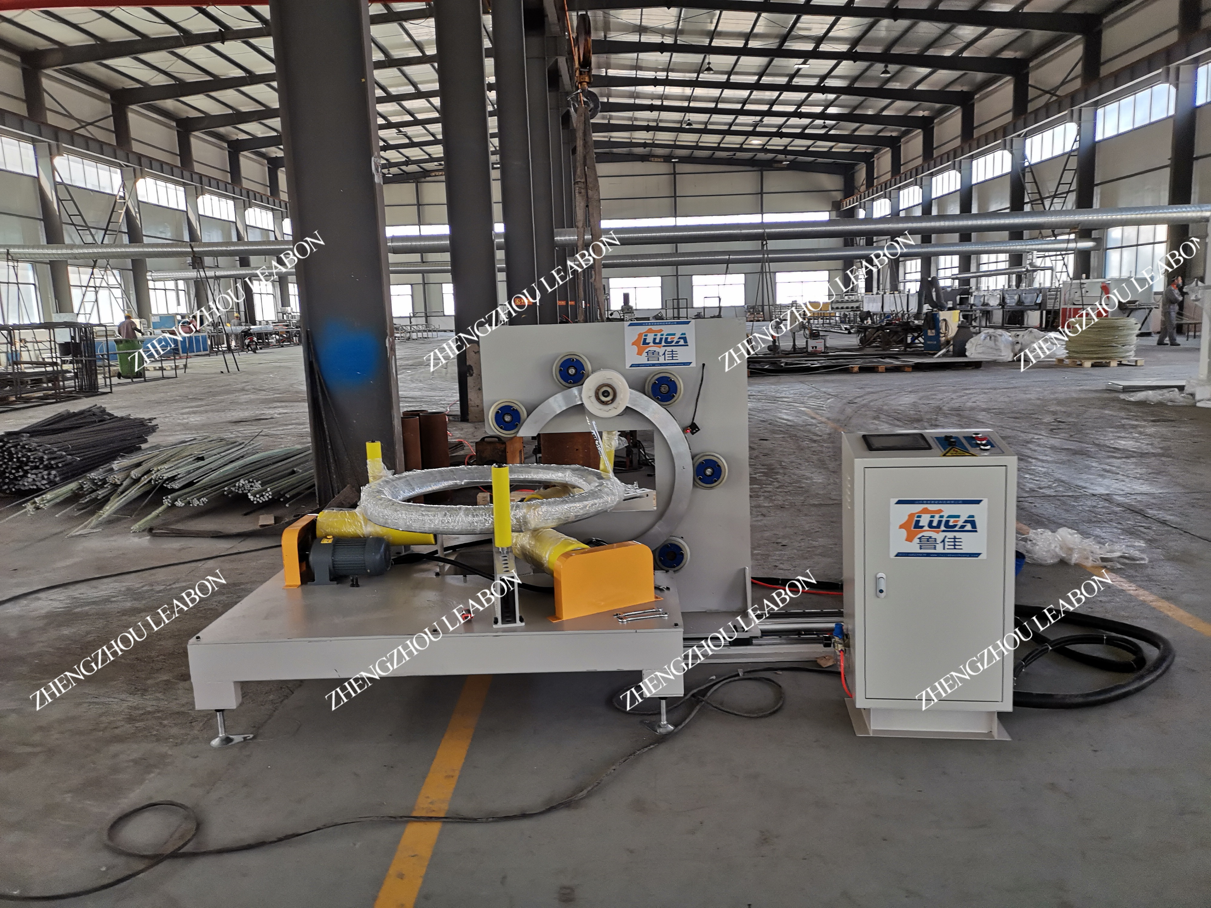 CE Certification Horizontal Intelligent Alarm Wrapper Drum Paper Wrapping Machine Automatic Cutting Packaging Equipment