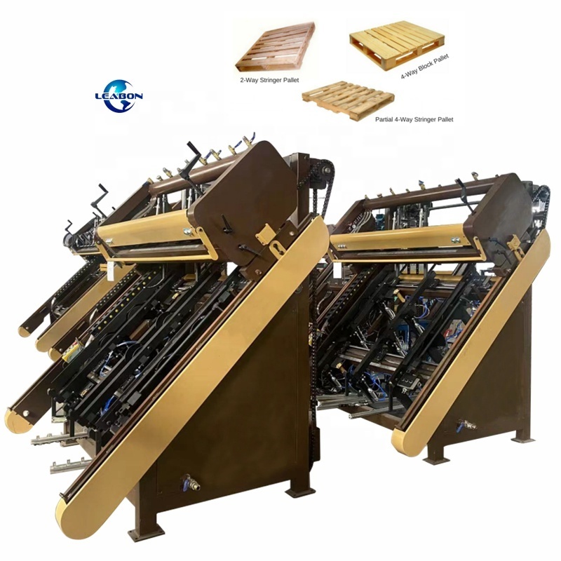 Hot Selling Automatic Europe Stringer Pallet Nailing Machine Automatic Wood Pallet Making Machine Price for Sale