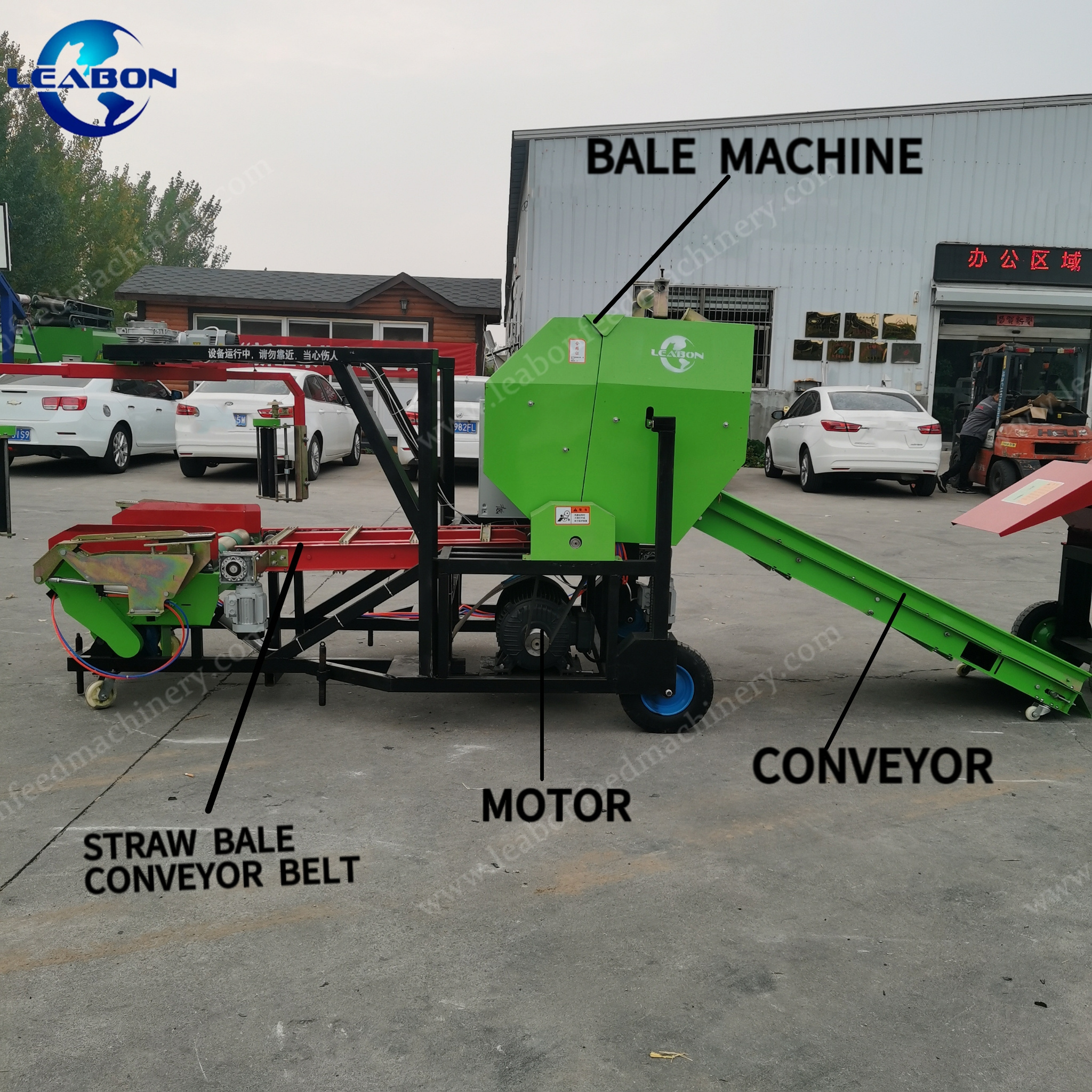 Automatic 2-way Hay Wet Biomass Straw Wrapper Mini Corn Silage Round Baler for Sale