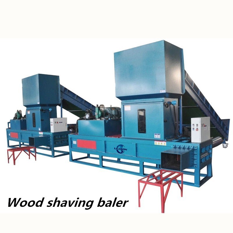 LEABON machinery sawdust wood shavings press baler machine for sale