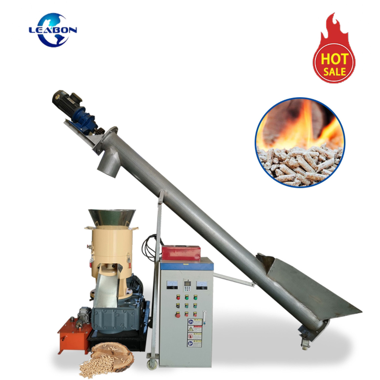 CE 300-350KG/H IHome Use Flat Die Biomass Wood Pellet Making Machine Wood Pellet Press Pellet Machine