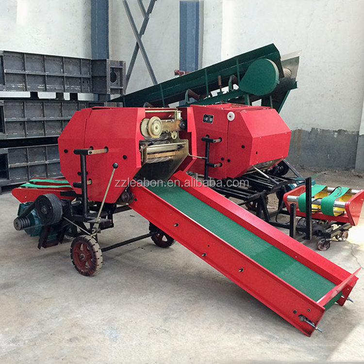 Hot Sale Automatic Silage Round Hay Baler Mini Baler Round Bale Wrapping Machine