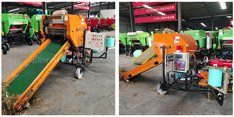 Grass Silage Baler Corn Hay Baler Machine Mini Round Baler  Price for Sale