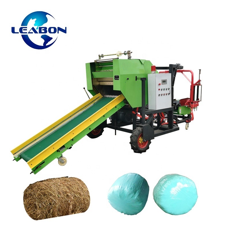 Hot Sale Automatic Silage Round Hay Baler Mini Baler Round Bale Wrapping Machine