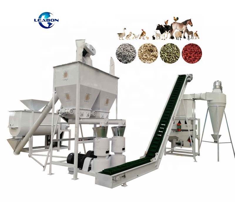 Africa Use 2000KG/H Cattle Chicken Feed Pellet Making Machine Chicken Feed Processing Machine for sale