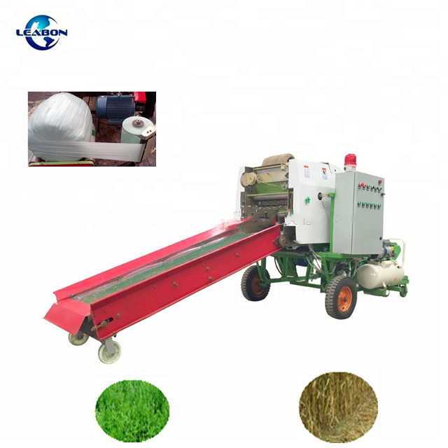 Farm Used Corn Wheat Crushed Stalk Baling Machine 50-65 Bales/H Mini Silage Straw Round Baler for Sale