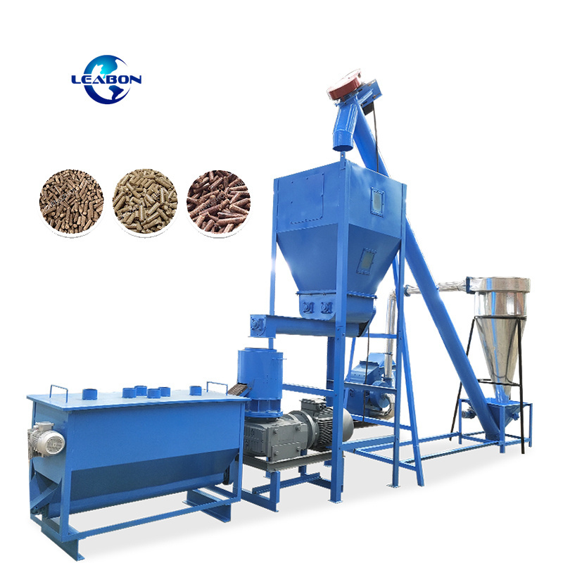 CE Wood Fuel Pellets Maker Mill Flat Die 500kg/h Industry Wood Biomass Pellet Making Machine Prices for Sale