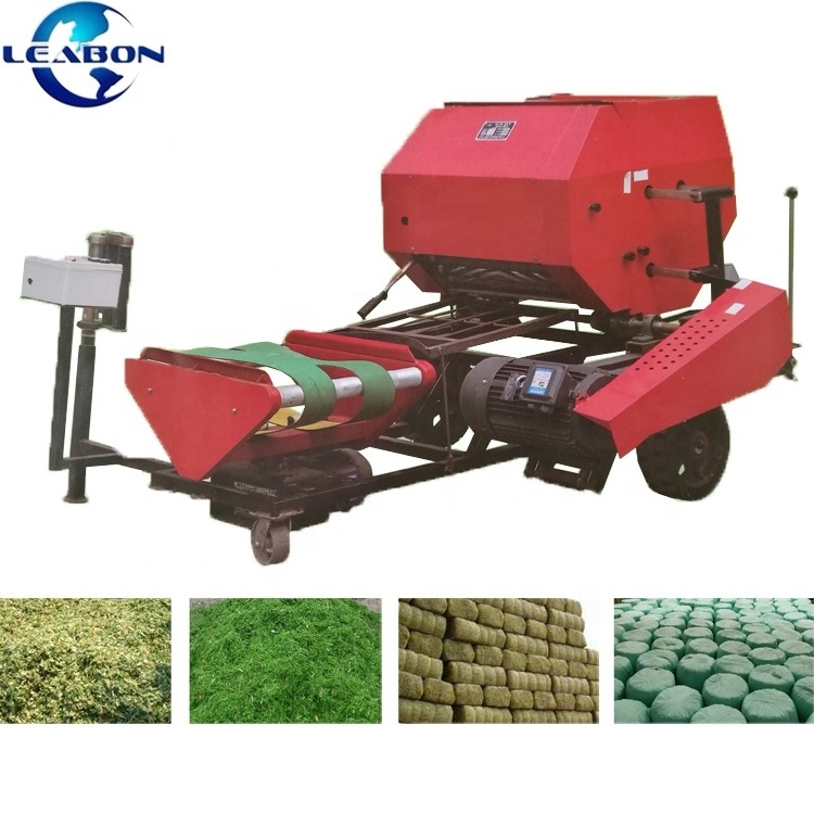 Hot Sale Automatic Silage Round Hay Baler Mini Baler Round Bale Wrapping Machine