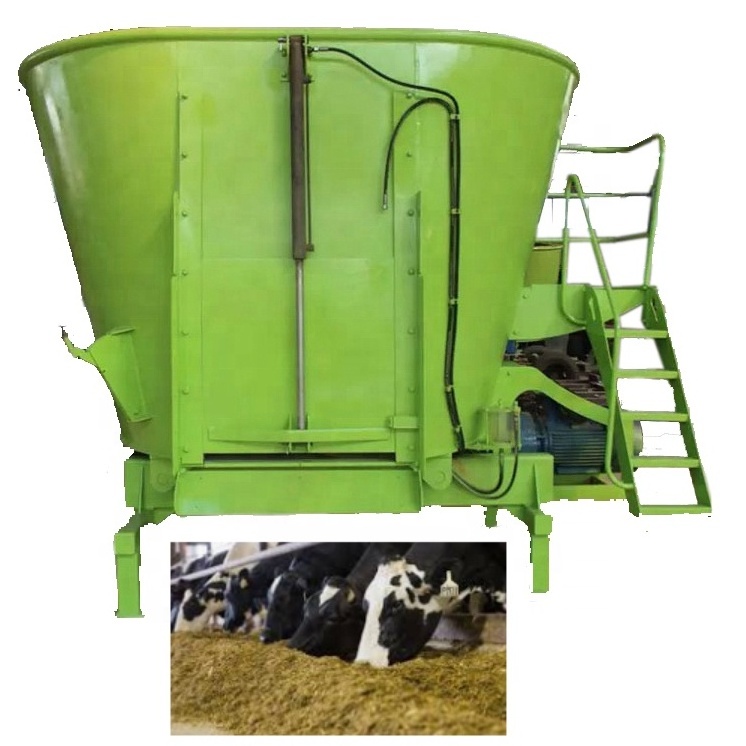 Dairy Farming Cow Feeding Equipment PTO Traction Type Feed Agitator TMR Feed Mixer