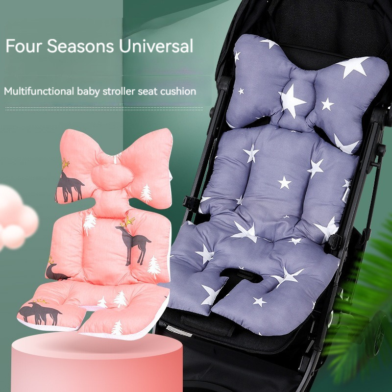 Cartoon Star Printing Support Baby Body Stroller Pillow Child Dining Chair Cushion Baby Body Support Pillow