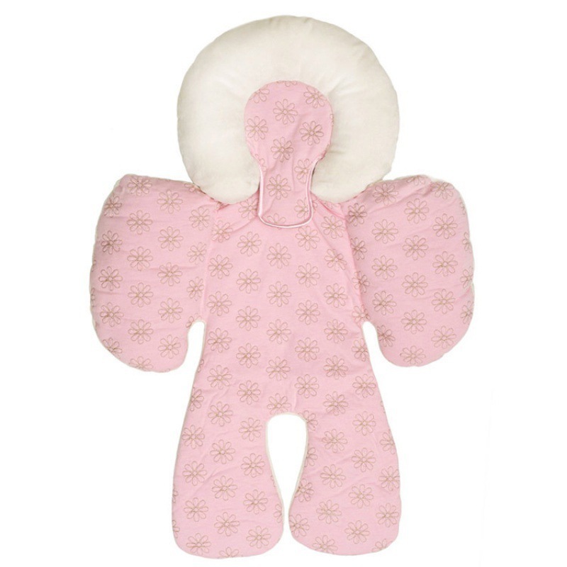 Baby Car Safety Soft Sleeping Head Support Pillow with Matching Seat Belt Strap Covers Baby Carseat Neck Protection Headrest