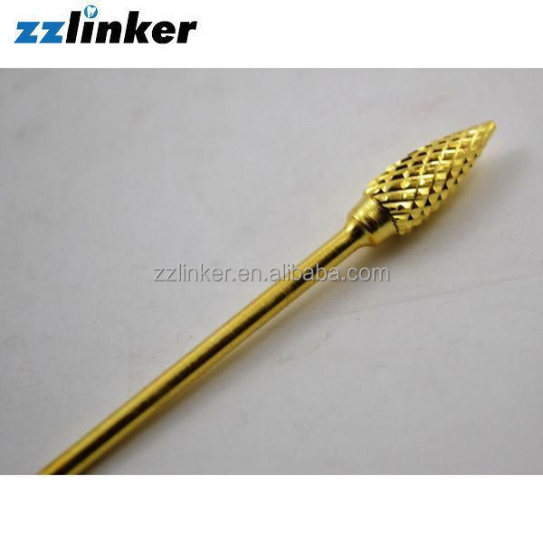 LK-P21-1 Ceramic HP Dental Lab Golden Tungsten Carbide Burs