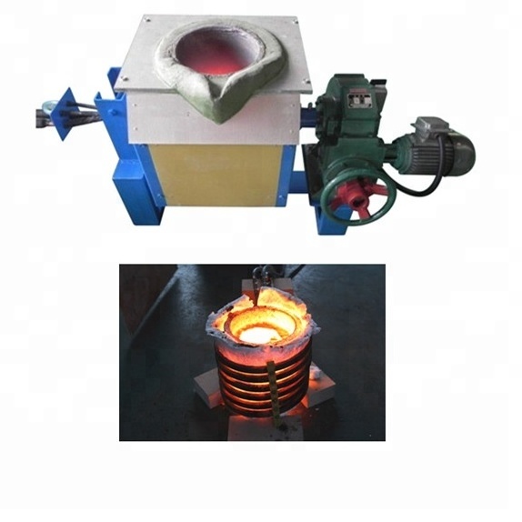 Medium Frequency Cast Iron Aluminum Steel Induction Melting Furnace