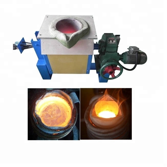 Medium Frequency Cast Iron Aluminum Steel Induction Melting Furnace