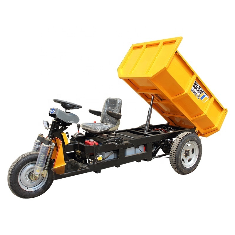 LK270 72V 3 wheels trike/big capacity mini dumper truck for farm factory/durable used electric tricycle for sale