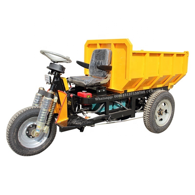 LK270 72V 3 wheels trike/big capacity mini dumper truck for farm factory/durable used electric tricycle for sale