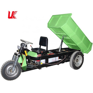 LK200 Self-lifting 3 wheel cargo motor tricycle to Peru/electric tricycle mini dumper/mining electric dump truck