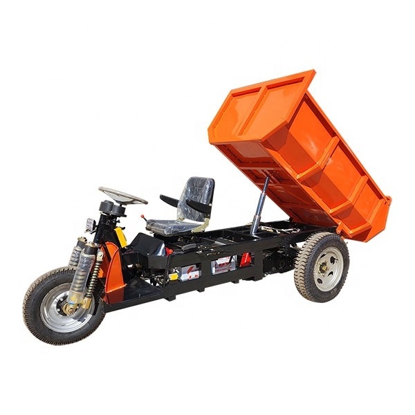 LK200 Self-lifting 3 wheel cargo motor tricycle to Peru/electric tricycle mini dumper/mining electric dump truck