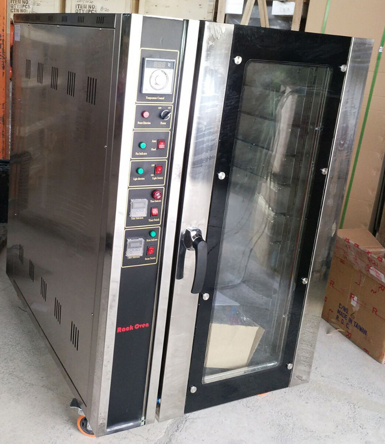 Industrial Bread Rack Oven 10 Trays Rotary Oven Electric Gas Commercial Rotating Bakery Oven Machine