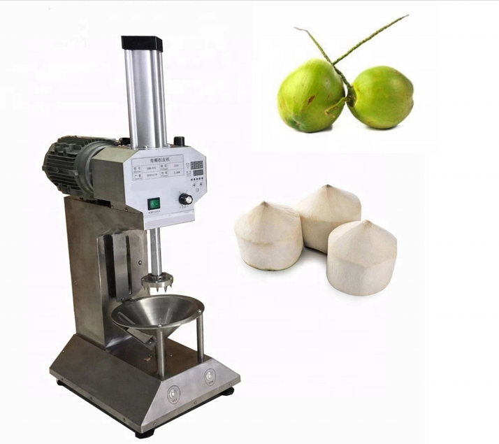 Tender coconut trimming machine Green coconut peeling machine Green coconut peel cutting machine price