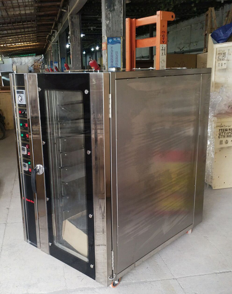 Industrial Bread Rack Oven 10 Trays Rotary Oven Electric Gas Commercial Rotating Bakery Oven Machine