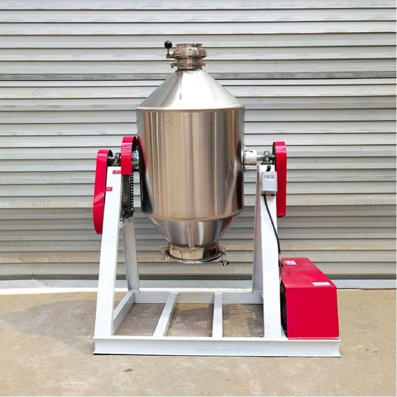 Industrial 30kg 50kg 100kg Stainless Steel Rotary Food Grade Dry Powder Drum Mixer