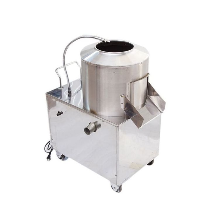 Commercial Stainless Steel Fruit Vegetable Peeler Slicer Potato Chips Making Peeling Cutting Machine