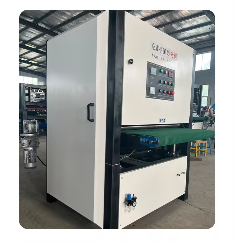 Lanqiao Automatic Industrial Sheet Metal Sanding Polishing Deburring Machine For Stainless Steel Aluminum