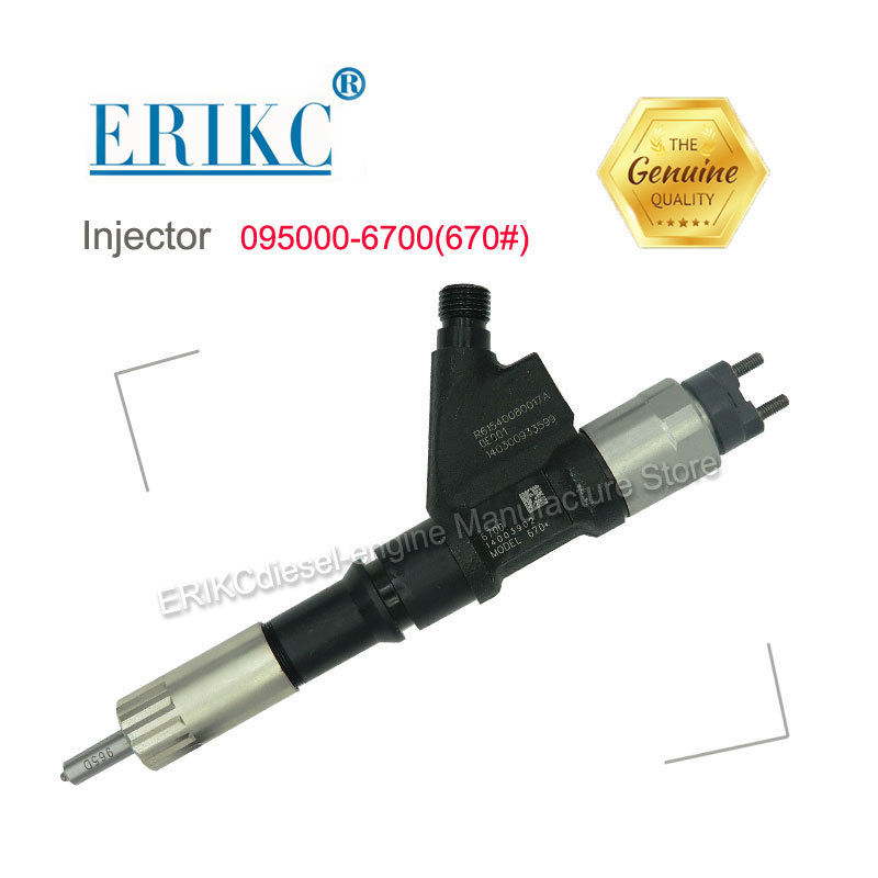 ERIKC 6701 Inyector Fuel R61540080017A Injector 0950006701 Injection Pump 095000-6701 For Denso