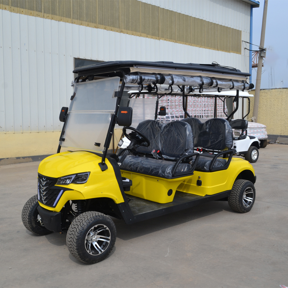 2024 gas or electric power golf carts   4 wheel drive 4 seat club car buggy with 2+2 seat