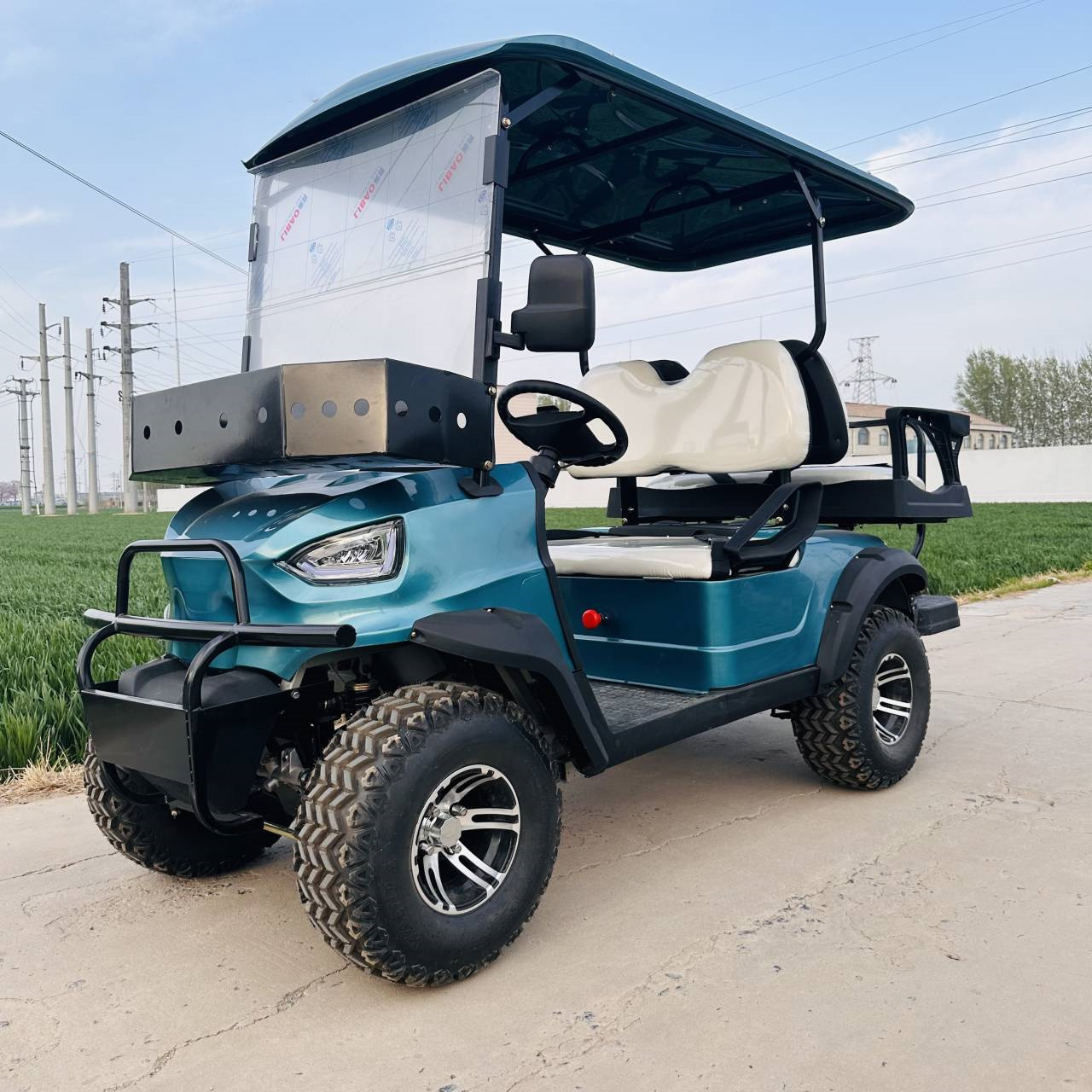 72v Electric Golf Cart Lithium Off Road Golf Cart 4 Seater 3.5kw-7kw 48V Steel Frame + ABS Engineering Plastic Molding Mate 7-9h