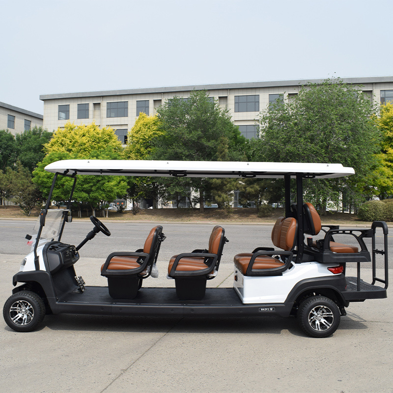 Golf Carts 8 Seater Electric Golf Cart Chinese Electric Car Price 72V Steel Frame + ABS Engineering Plastic Molding Mate 5 - 6