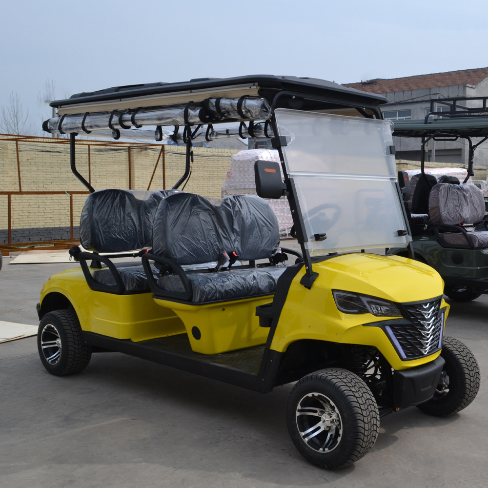 2024 gas or electric power golf carts   4 wheel drive 4 seat club car buggy with 2+2 seat