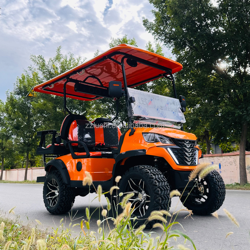 New Electric golf cart with cargo box lithium electric 2 seater four wheeler electric scooter