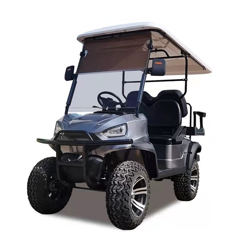 Hot sale 2+2 seater 4x4 electric golf cart lithium battery Street legal golf carts  lifted golf Buggy Hunting  club car