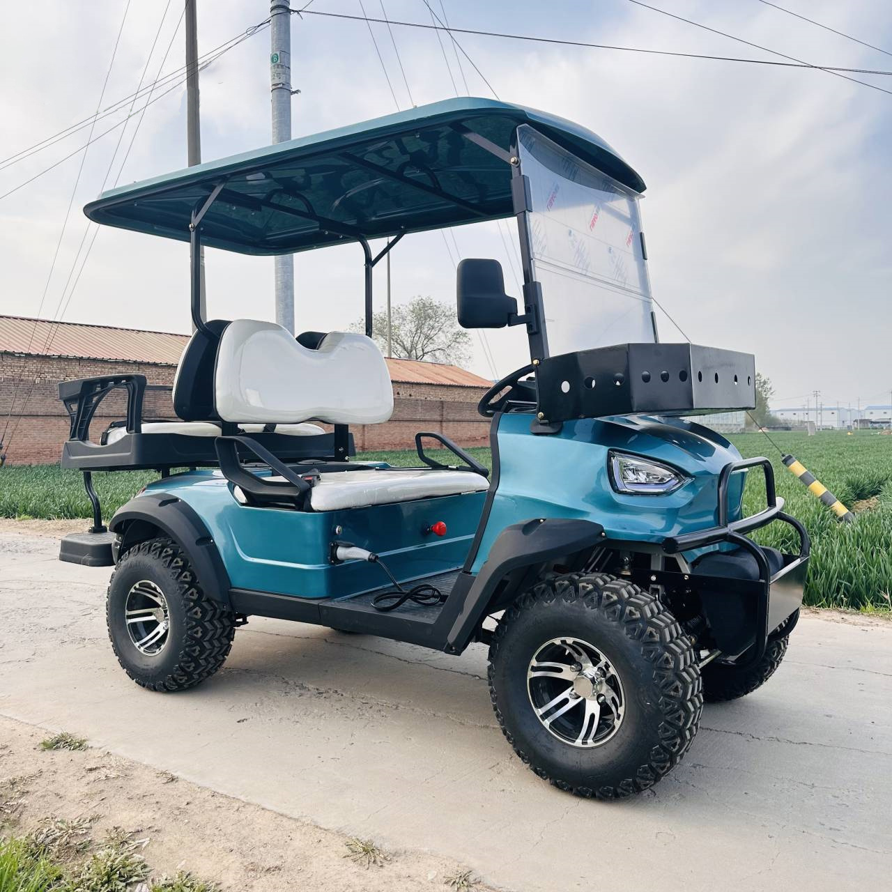 72v Electric Golf Cart Lithium Off Road Golf Cart 4 Seater 3.5kw-7kw 48V Steel Frame + ABS Engineering Plastic Molding Mate 7-9h