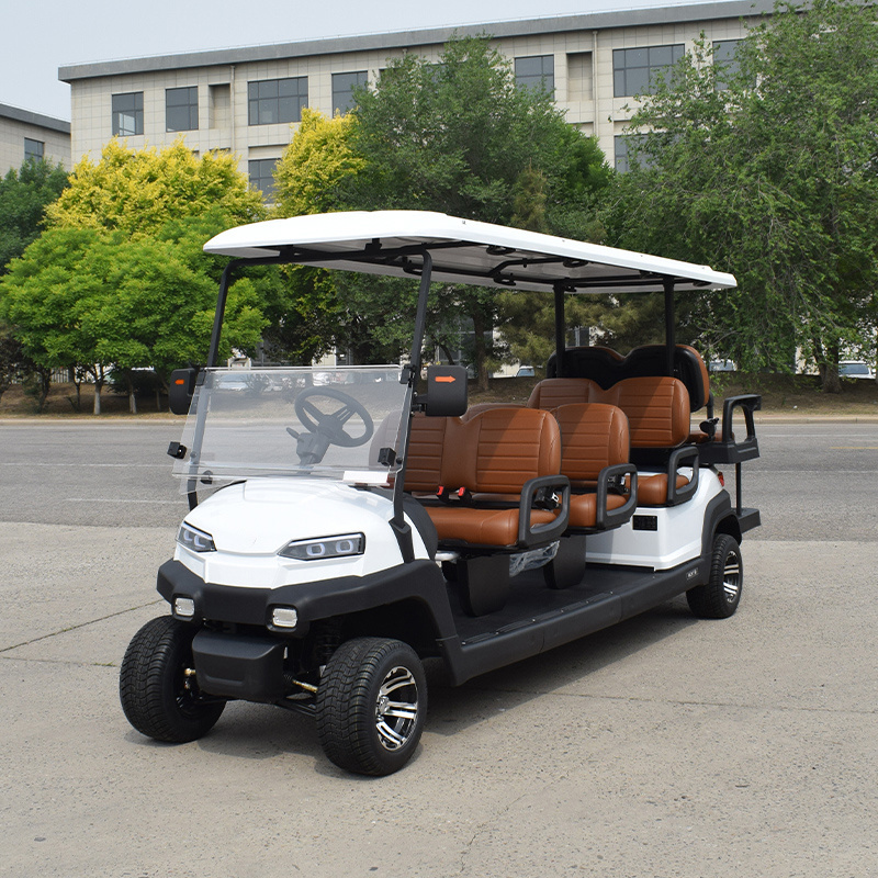 Golf Carts 8 Seater Electric Golf Cart Chinese Electric Car Price 72V Steel Frame + ABS Engineering Plastic Molding Mate 5 - 6