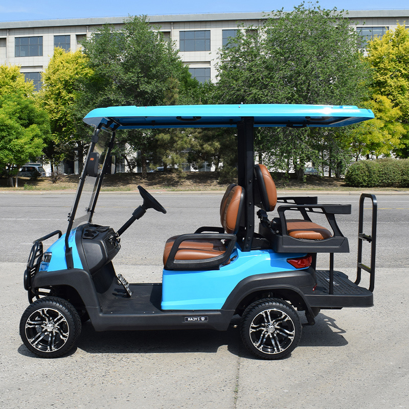 New Style 48V 60V 72V Club Car  Battery Operated Beach Golf Buggy 2 4 6 8 Seats Electric Lifted Hunting Golf Cart