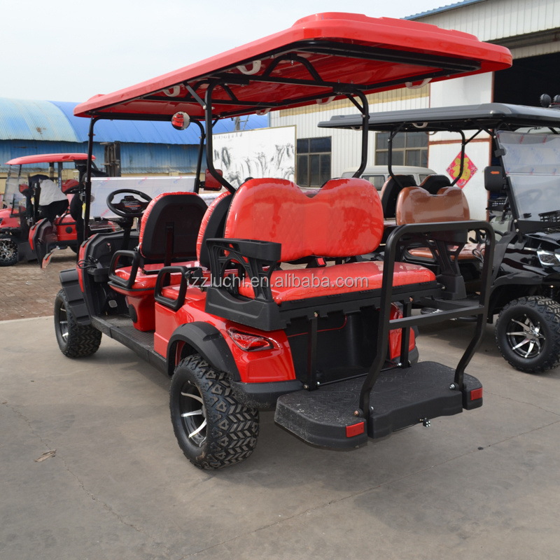 72v Electric Golf Cart 4 6 Seater Off Road Lithium  Golf Cart Hunting Golf Buggy 4 Wheel Electric Club Car