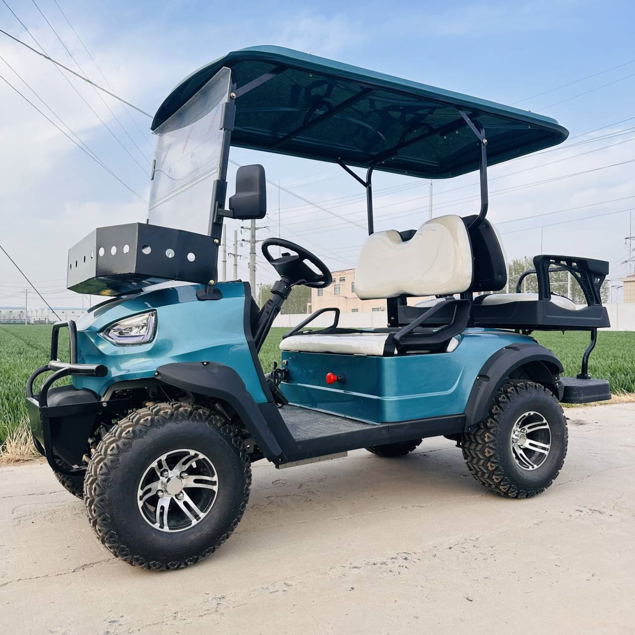 72v Electric Golf Cart Lithium Off Road Golf Cart 4 Seater 3.5kw-7kw 48V Steel Frame + ABS Engineering Plastic Molding Mate 7-9h