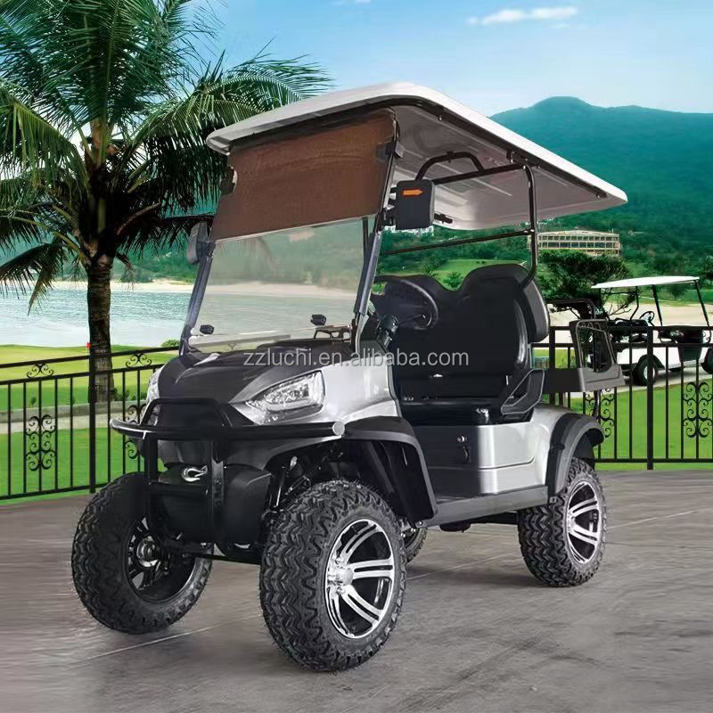 Hot sale 2+2 seater 4x4 electric golf cart lithium battery Street legal golf carts  lifted golf Buggy Hunting  club car