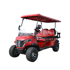 72v Electric Golf Cart 4 6 Seater Off Road Lithium  Golf Cart Hunting Golf Buggy 4 Wheel Electric Club Car