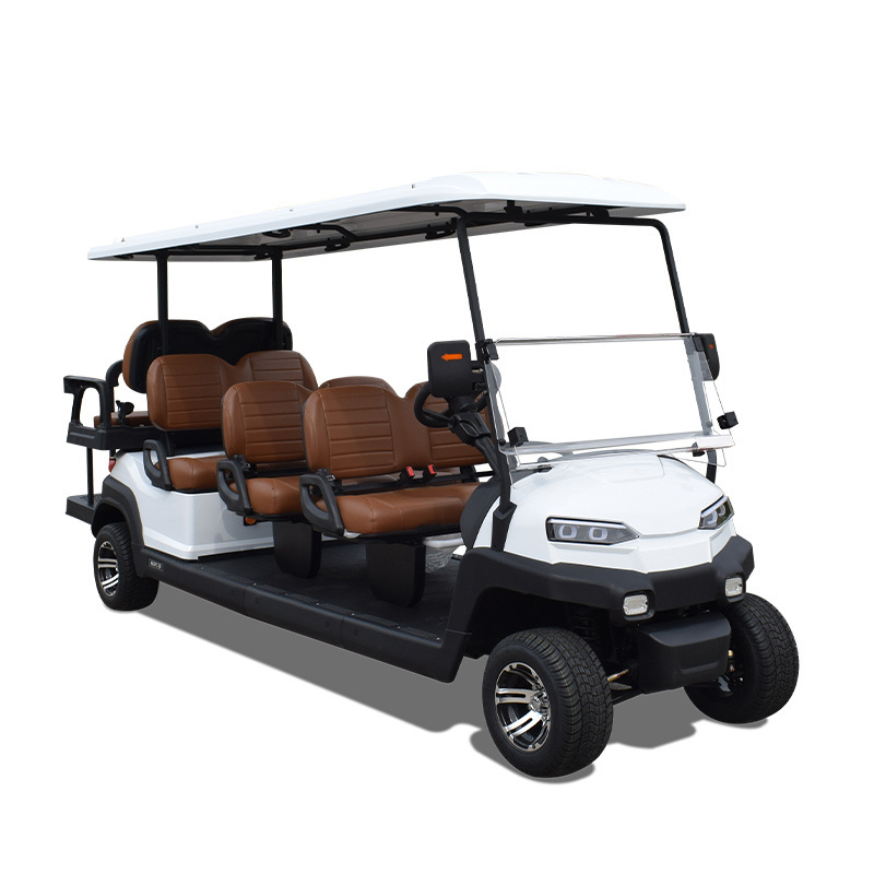 Golf Carts 8 Seater Electric Golf Cart Chinese Electric Car Price 72V Steel Frame + ABS Engineering Plastic Molding Mate 5 - 6